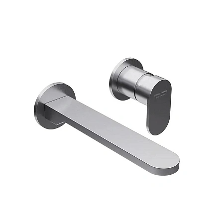 Смеситель для раковины Kerama Marazzi Siara 28050KM.50.050 настенный, с внутренней частью, нержавеющая сталь Смеситель для раковины Kerama Marazzi Siara 28050KM.50.050 настенный, с внутренней частью, нержавеющая сталь