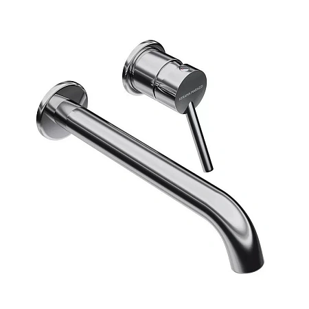 Смеситель для раковины Kerama Marazzi XPro XPRO.03.KM.CR настенный с внутренней частью, хром Смеситель для раковины Kerama Marazzi XPro XPRO.03.KM.CR настенный с внутренней частью, хром