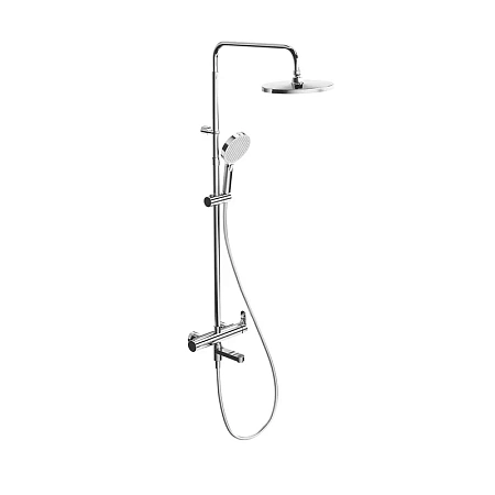 Душевая система Kerama Marazzi Fonte FO.202.KM.CR на 3 потока с поворотным изливом, хром Душевая система Kerama Marazzi Fonte FO.202.KM.CR на 3 потока с поворотным изливом, хром