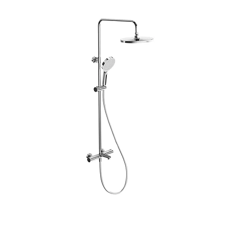Душевая система Kerama Marazzi Fonte FO.301.KM.CR на 3 потока с фиксированным изливом и термостатом, хром Душевая система Kerama Marazzi Fonte FO.301.KM.CR на 3 потока с фиксированным изливом и термостатом, хром