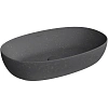 Раковина Kerama Marazzi Plaza 60 см KMPLWB60MBLST0 накладная с донным клапаном, черный камень