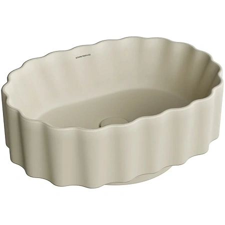 Раковина Kerama Marazzi ARTBASIN Conchiglia CC.wb.50\SAN накладная 50, песочная матовая Раковина Kerama Marazzi ARTBASIN Conchiglia CC.wb.50\SAN накладная 50, песочная матовая