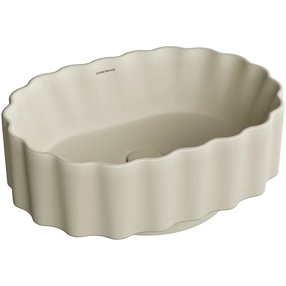 Раковина Kerama Marazzi ARTBASIN Conchiglia CC.wb.50\SAN накладная 50, песочная матовая — Изображение 1