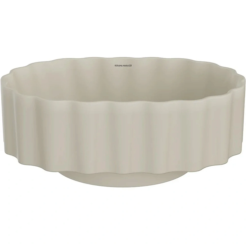Раковина Kerama Marazzi ARTBASIN Conchiglia CC.wb.50\SAN накладная 50, песочная матовая — Изображение 3