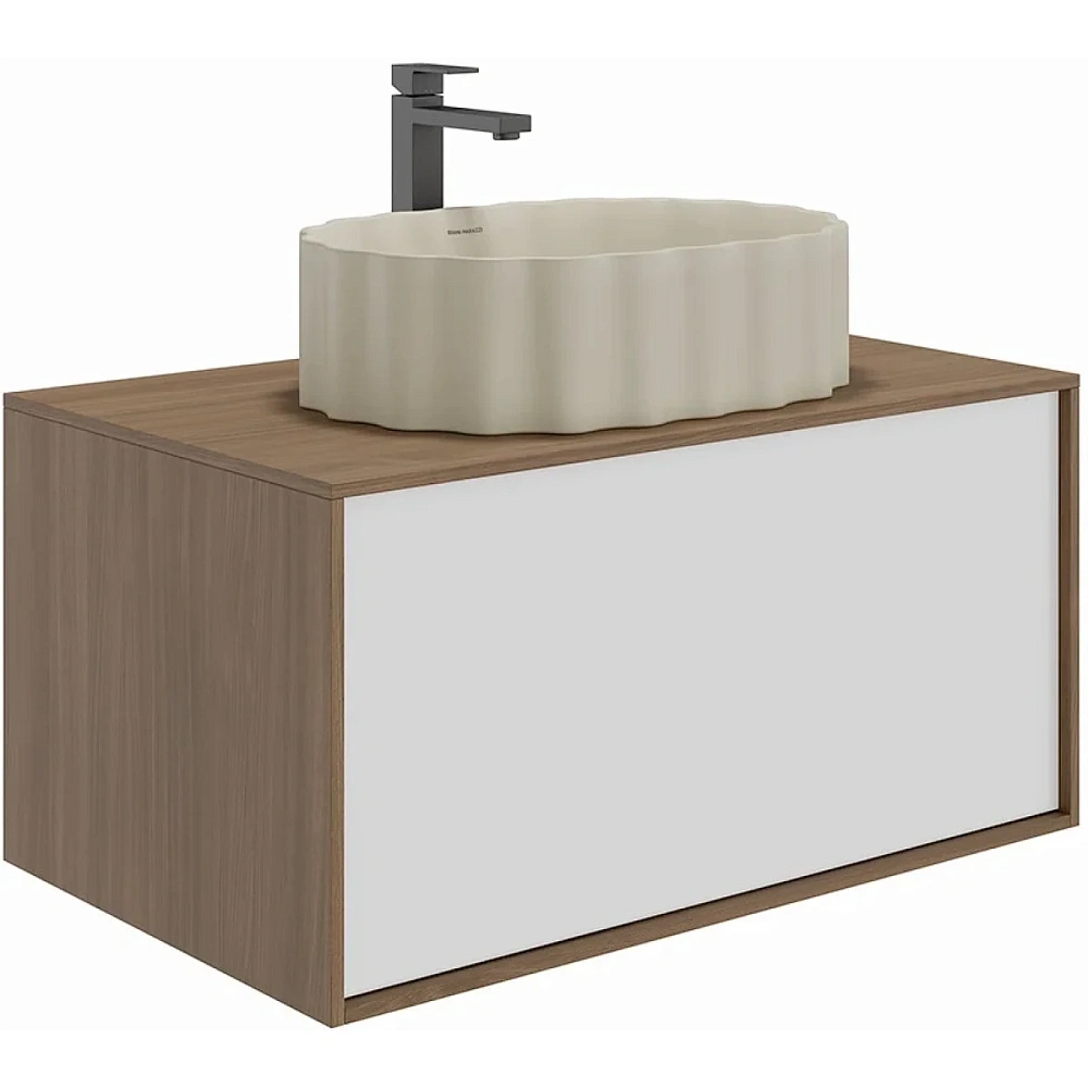 Раковина Kerama Marazzi ARTBASIN Conchiglia CC.wb.50\SAN накладная 50, песочная матовая — Изображение 5