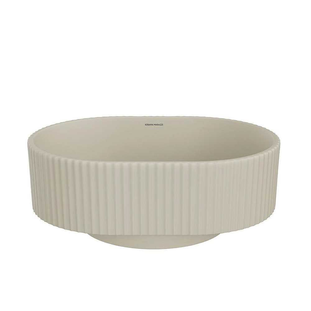 Раковина Kerama Marazzi ARTBASIN Vento VE.wb.50\SAN накладная 50, песочная матовая — Изображение 2