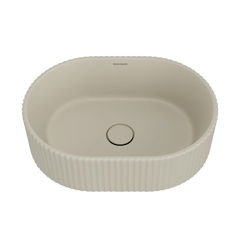 Раковина Kerama Marazzi ARTBASIN Vento VE.wb.50\SAN накладная 50, песочная матовая — Изображение 3