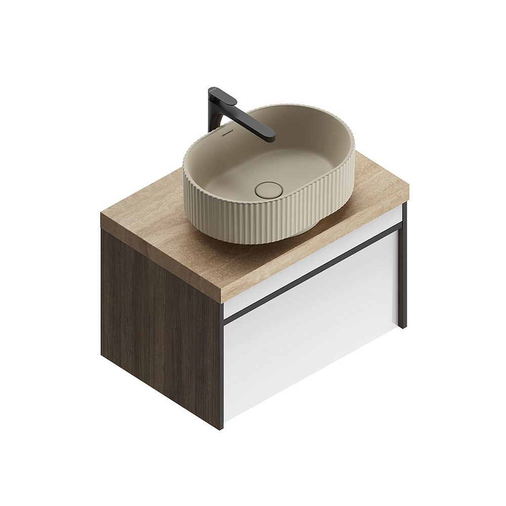 Раковина Kerama Marazzi ARTBASIN Vento VE.wb.50\SAN накладная 50, песочная матовая — Изображение 4