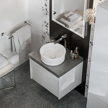 Раковина Kerama Marazzi Circo CI.wb.36 накладная 36, белая глянцевая Раковина Kerama Marazzi Circo CI.wb.36 накладная 36, белая глянцевая