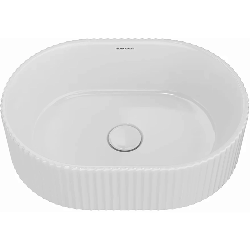 Раковина Kerama Marazzi ARTBASIN Vento VE.wb.50\WHT накладная 50, белая глянцевая — Изображение 2