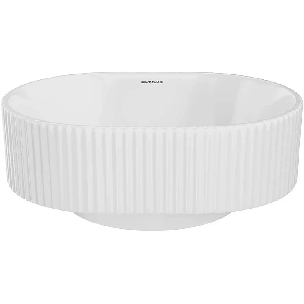 Раковина Kerama Marazzi ARTBASIN Vento VE.wb.50\WHT накладная 50, белая глянцевая — Изображение 3