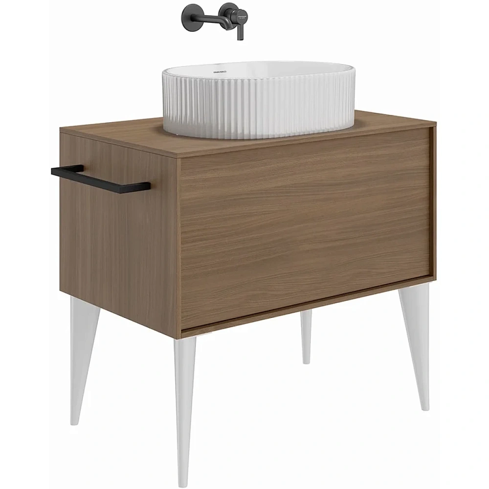 Раковина Kerama Marazzi ARTBASIN Vento VE.wb.50\WHT накладная 50, белая глянцевая — Изображение 4