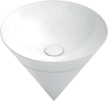 Раковина Kerama Marazzi Cono CO.wbi.44 встраиваемая сверху 44, белая глянцевая