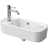 Раковина Kerama Marazzi Элеганс KMELWB51GWH1LH подвесная 51 см с крепежом, левосторонняя, белая глянцевая Раковина Kerama Marazzi Элеганс KMELWB51GWH1LH подвесная 51 см с крепежом, левосторонняя, белая глянцевая