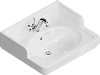 Раковина Kerama Marazzi Pompei PO.wb.60 подвесная/мебельная 60, белая глянцевая