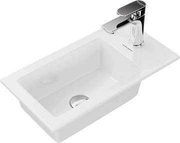 Раковина Kerama Marazzi Lato LA.wb.50 встраиваемая сверху 50, белая глянцевая