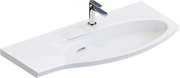 Раковина Kerama Marazzi Riva RV.wb.100Rh мебельная правая с крепежом 100, белая глянцевая