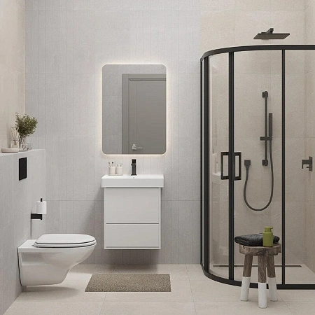 Зеркало Kerama Marazzi Pro PRO.mi.50\WHT с подсветкой LED 50, белый Зеркало Kerama Marazzi Pro PRO.mi.50\WHT с подсветкой LED 50, белый