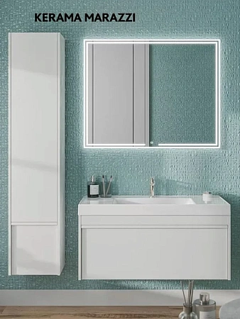 Зеркало Kerama Marazzi Mio MIO.mi.100\WHT прямоугольное с диммером 100, белое Зеркало Kerama Marazzi Mio MIO.mi.100\WHT прямоугольное с диммером 100, белое