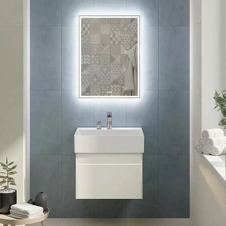 Зеркало Kerama Marazzi Tecno TE.mi.60 c LED 60 с подсветкой, с функцией антизапотевание, белое глянцевое Зеркало Kerama Marazzi Tecno TE.mi.60 c LED 60 с подсветкой, с функцией антизапотевание, белое глянцевое