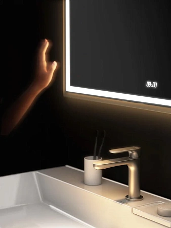 Зеркало Kerama Marazzi Tecno TE.mi.70 c LED 70 с подсветкой, с функцией антизапотевание, белый глянцевый Зеркало Kerama Marazzi Tecno TE.mi.70 c LED 70 с подсветкой, с функцией антизапотевание, белый глянцевый