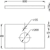 Столешница Kerama Marazzi Роверелла 80x48 CN80.DL501320R темно-серая Столешница Kerama Marazzi Роверелла 80x48 CN80.DL501320R темно-серая