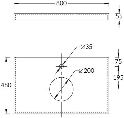 Столешница Kerama Marazzi Роверелла 80x48 CN80.DL501320R темно-серая Столешница Kerama Marazzi Роверелла 80x48 CN80.DL501320R темно-серая