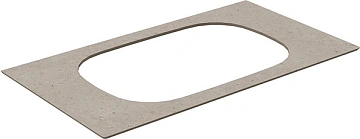 Столешница Kerama Marazzi Magica Риккарди 90 см MA.2.0.SG540620R\90 бежевая матовая без отверстия под смеситель