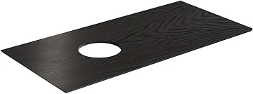 Столешница Kerama Marazzi Iconico CO5.KM6012G0291R\100 Манифик вуд 100 см, черная матовая, без отверстия под смеситель