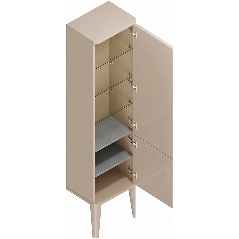 Шкаф-пенал Kerama Marazzi Pompei PO.M.150\CAM напольный\подвесной 150, камео бежевый глянцевый — Изображение 3