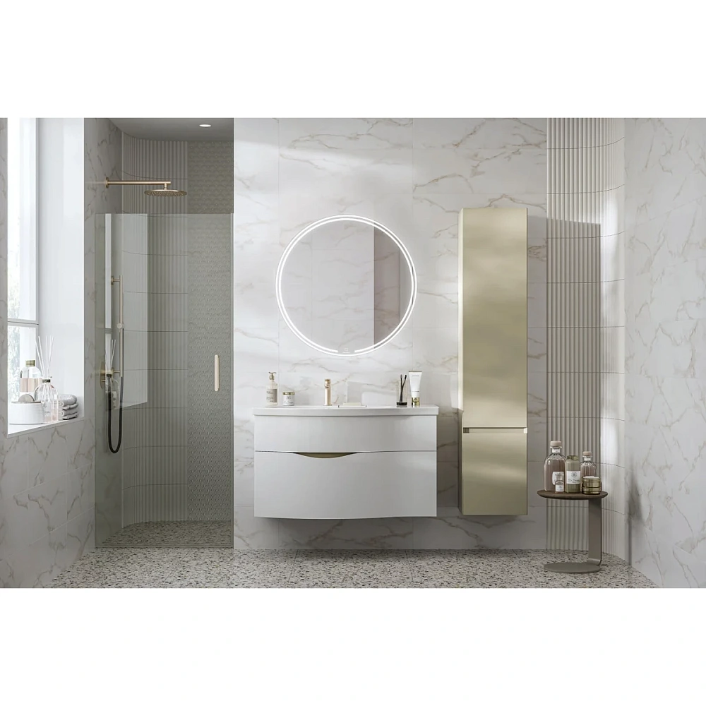 Шкаф-пенал Kerama Marazzi Cubo CUB.165Rh\LIM подвесной правый 165, лимо матовый — Изображение 5