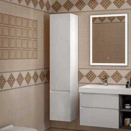 Шкаф-пенал Kerama Marazzi Cubo CUB.165Rh\WHT.M подвесной правый 165, белый матовый Шкаф-пенал Kerama Marazzi Cubo CUB.165Rh\WHT.M подвесной правый 165, белый матовый