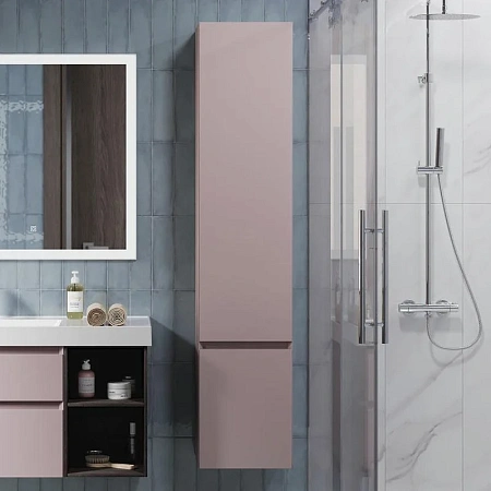 Шкаф-пенал Kerama Marazzi Cubo CUB.165Rh\MAL подвесной правый 165, мальва матовый Шкаф-пенал Kerama Marazzi Cubo CUB.165Rh\MAL подвесной правый 165, мальва матовый