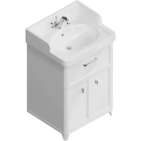 Тумба под раковину Kerama Marazzi Pompei PO.M.60.1\WHT напольная 60, белая глянцевая Тумба под раковину Kerama Marazzi Pompei PO.M.60.1\WHT напольная 60, белая глянцевая