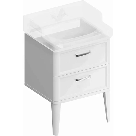 Тумба под раковину Kerama Marazzi Pompei PO.M.60.2\WHT напольная 60, белая глянцевая Тумба под раковину Kerama Marazzi Pompei PO.M.60.2\WHT напольная 60, белая глянцевая