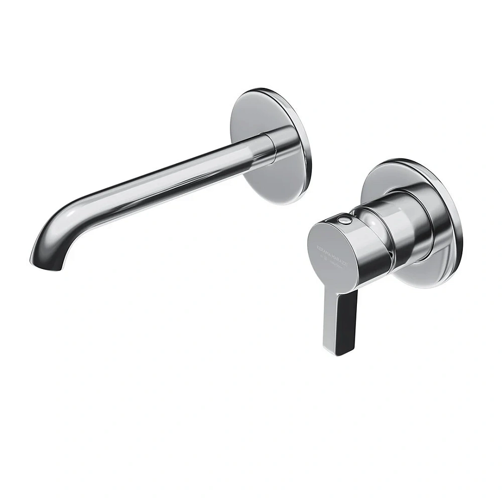 Смеситель для раковины Kerama Marazzi Linea 71028KM.21.018 настенный c внутр.частью, хром — Изображение 1