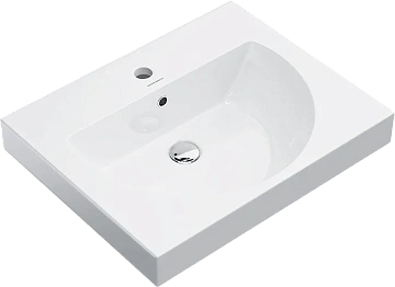 Раковина Kerama Marazzi Buongiorno BG.wb.60 подвесная/мебельная 60, белая глянцевая