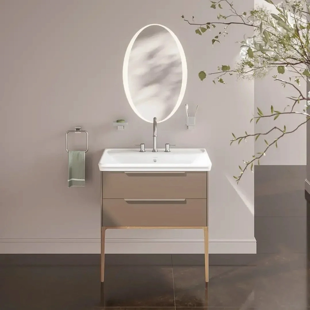 Зеркало Kerama Marazzi Элеганс 52 см KMELMR52MWH реверсивное, сенсор-касание со сменой цвета подсветки и диммера, белое — Изображение 3