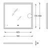 Зеркало Kerama Marazzi Tecno TE.mi.90.1 c LED 90 с макро линзой, с подсветкой, с функцией антизапотевание, белый глянцевый Зеркало Kerama Marazzi Tecno TE.mi.90.1 c LED 90 с макро линзой, с подсветкой, с функцией антизапотевание, белый глянцевый