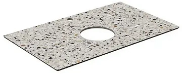 Столешница Kerama Marazzi Бричиола 80 KM6012G0471RP80Tc2 белый натуральный