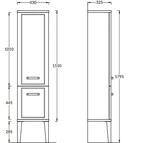 Шкаф-пенал Kerama Marazzi Pompei PO.M.150\WHT напольный\подвесной 150, белый глянцевый Шкаф-пенал Kerama Marazzi Pompei PO.M.150\WHT напольный\подвесной 150, белый глянцевый