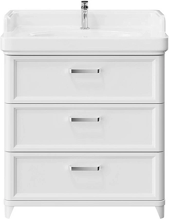 Тумба под раковину Kerama Marazzi Pompei PO.M.80.3\WHT напольная 80, белая глянцевая Тумба под раковину Kerama Marazzi Pompei PO.M.80.3\WHT напольная 80, белая глянцевая