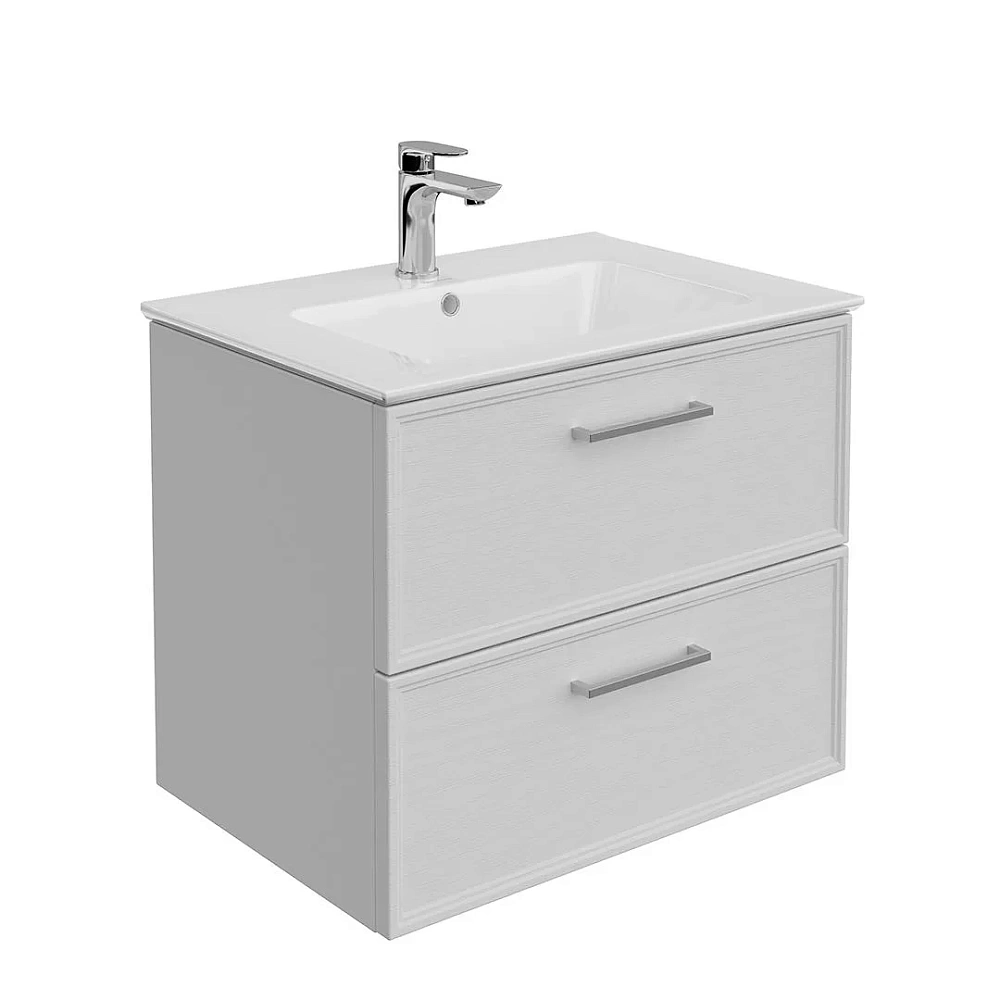 Тумба под раковину Kerama Marazzi Piano Classic PIA.CL.65\WHT.M подвесная 65 см, ясень белый матовый — Изображение 2