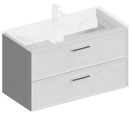 Тумба под раковину Kerama Marazzi Piano Classic PIA.CL.95\WHT.M подвесная 95 см, ясень белый матовый Тумба под раковину Kerama Marazzi Piano Classic PIA.CL.95\WHT.M подвесная 95 см, ясень белый матовый