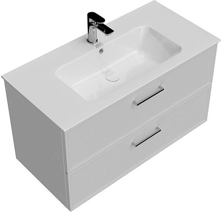 Тумба под раковину Kerama Marazzi Piano Classic PIA.CL.95\WHT.M подвесная 95 см, ясень белый матовый Тумба под раковину Kerama Marazzi Piano Classic PIA.CL.95\WHT.M подвесная 95 см, ясень белый матовый