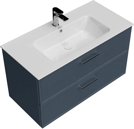 Тумба под раковину Kerama Marazzi Piano Classic PIA.CL.95\BLU.M подвесная 95 см, ясень синий матовый Тумба под раковину Kerama Marazzi Piano Classic PIA.CL.95\BLU.M подвесная 95 см, ясень синий матовый