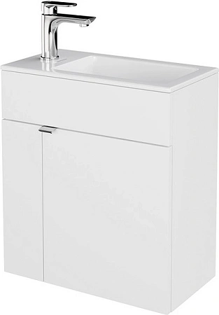 Тумба под раковину Kerama Marazzi LAT.50.1\WHT подвесная Lato 50 с дверцей, белый глянцевый Тумба под раковину Kerama Marazzi LAT.50.1\WHT подвесная Lato 50 с дверцей, белый глянцевый