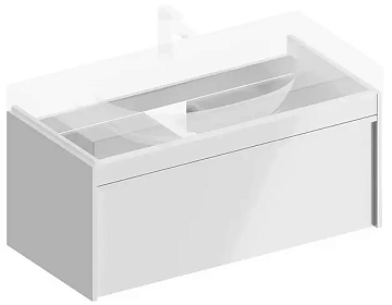 Тумба под раковину Kerama Marazzi Modula MOD.100.1+1\WHT подвесная 100 белая глянцевая
