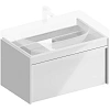 Тумба под раковину Kerama Marazzi Modula MOD.80.1+1\WHT подвесная 80 белая глянцевая