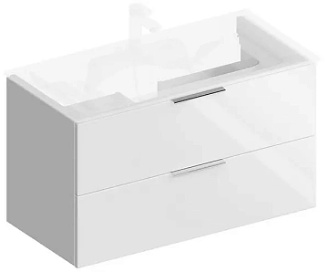 Тумба под раковину Kerama Marazzi Piano Forte PI.F.95\WHT подвесная 95 см, белый глянцевый